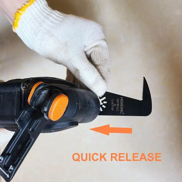 Alt view image 5 of 6 - Drywall Blade for Oscillating Tool 4 Pack, Oscillating Saw Blades Fit Dremel, Dewalt, Fein Multimaster, Bosch, Makita, Milwaukee, Rockwell, Ryobi,Craftsman, Ridgid Multitool