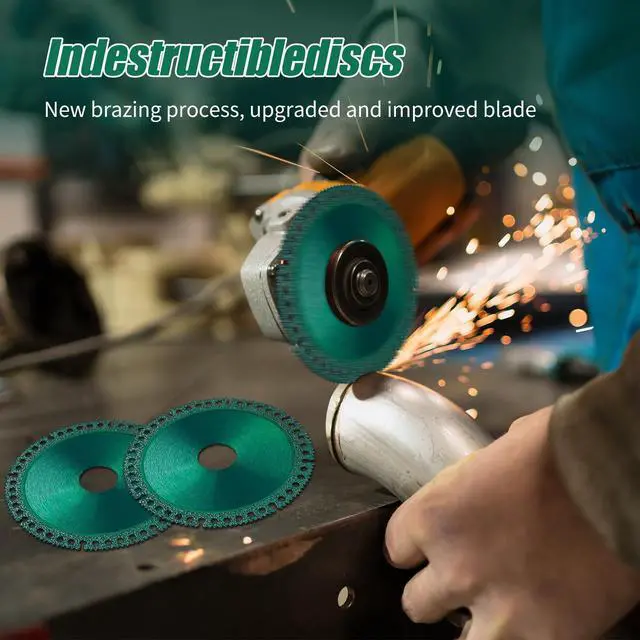 Alt view image 6 of 6 - Indestructible Disc 2.0 -Cut Everything in Seconds, New Upgraded Indestructible Disc for Angle Grinder 7/8 inch, 4 inch Circular Saw Blades for Ceramic Tile Glass Metal Wood Cutting (3 Pack)