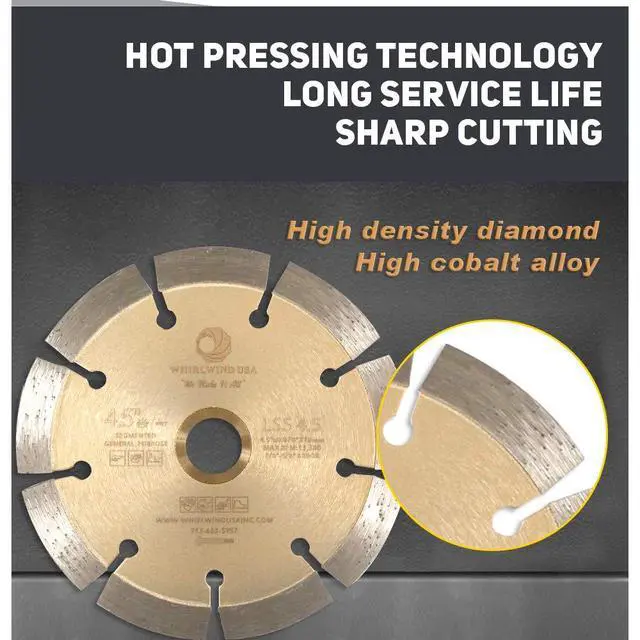 Alt view image 5 of 5 - LSS 10 Diamond Saw Blades 10 Inch,General Purpose Power Dry or Wet Cutting Saw Blade,for Concrete Granite Stone Brick Masonry (10")