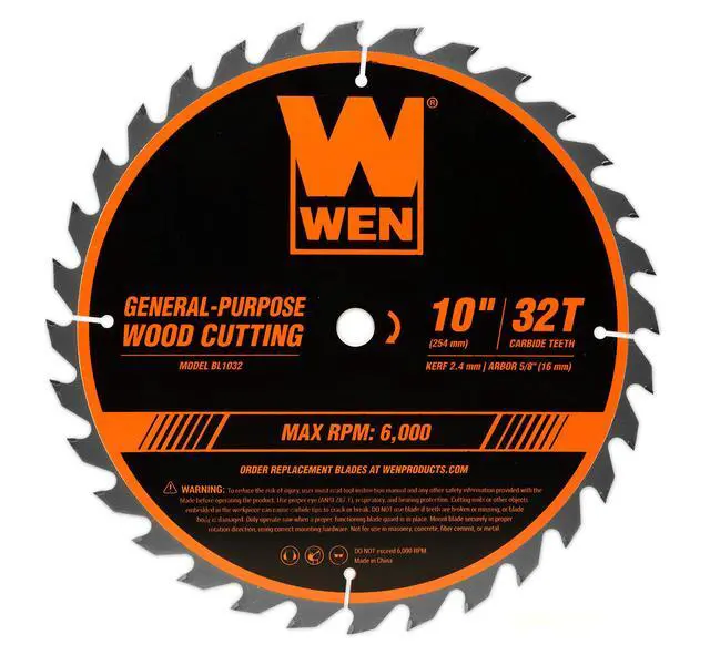 Alt view image 2 of 7 - BL1032-2 10-Inch 32-Tooth and 60-Tooth Carbide-Tipped Professional Woodworking Saw Blade Set, Two Pack