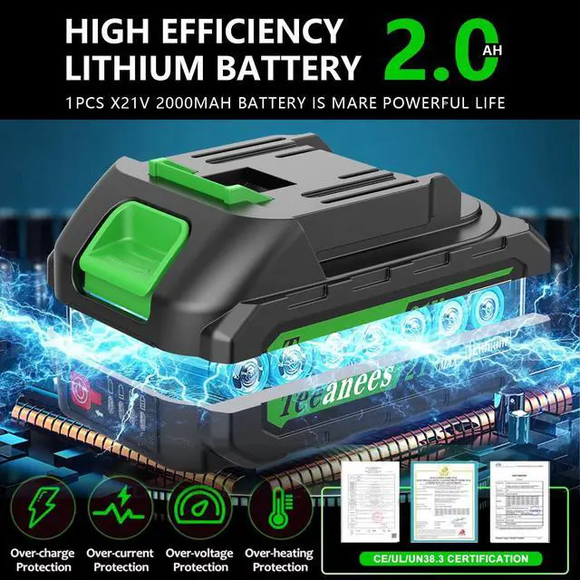 Alt view image 3 of 7 - Mini Chainsaw Cordless, 6-Inch Small Electric Chainsaw with 21V Battery & 3 Chains, Portable Handheld Power Chain Saw for Wood Cutting & Tree Trimming, Ideal Gardening Gift for Men Dad