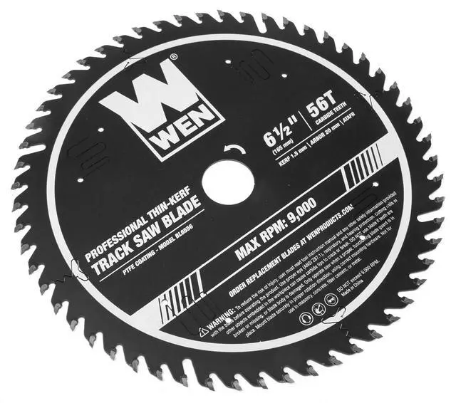 Alt view image 2 of 4 - BL6556 6.5-Inch 56-Tooth Carbide-Tipped Thin-Kerf Professional ATAFR Track Saw Blade with PTFE Coating