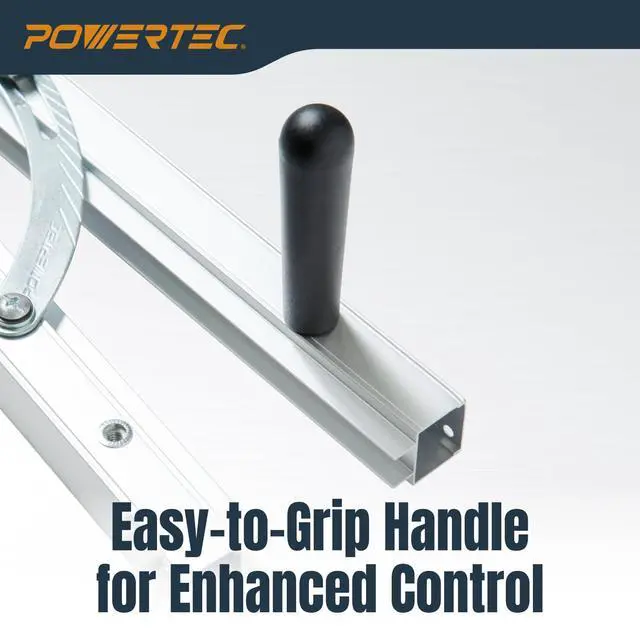 Alt view image 3 of 7 - Table Saw Tapering Jig for Angle Cutting | 24-Inch Lightweight Aluminum Rails and Laser Engraved Scale, 15 Degrees of Taper, 1 PK (71035V)