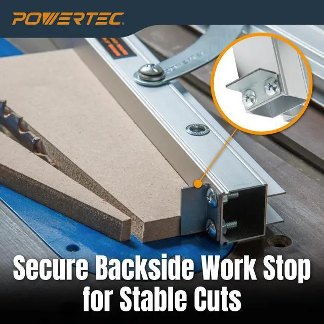 Alt view image 5 of 7 - Table Saw Tapering Jig for Angle Cutting | 24-Inch Lightweight Aluminum Rails and Laser Engraved Scale, 15 Degrees of Taper, 1 PK (71035V)