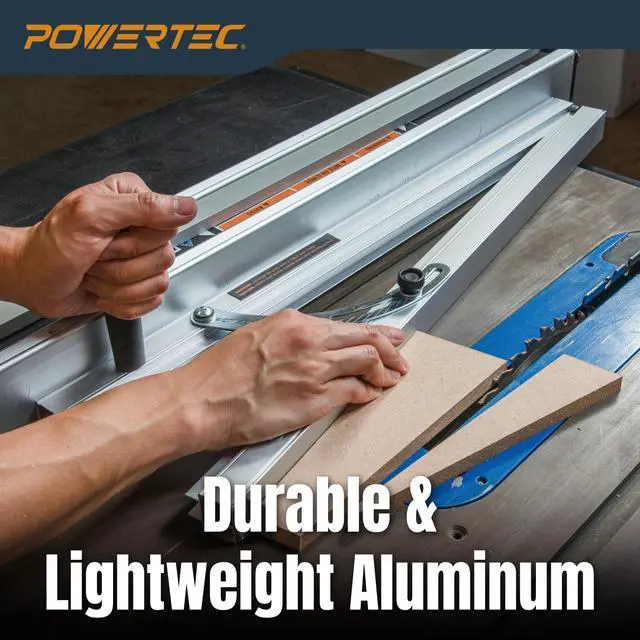 Alt view image 7 of 7 - Table Saw Tapering Jig for Angle Cutting | 24-Inch Lightweight Aluminum Rails and Laser Engraved Scale, 15 Degrees of Taper, 1 PK (71035V)