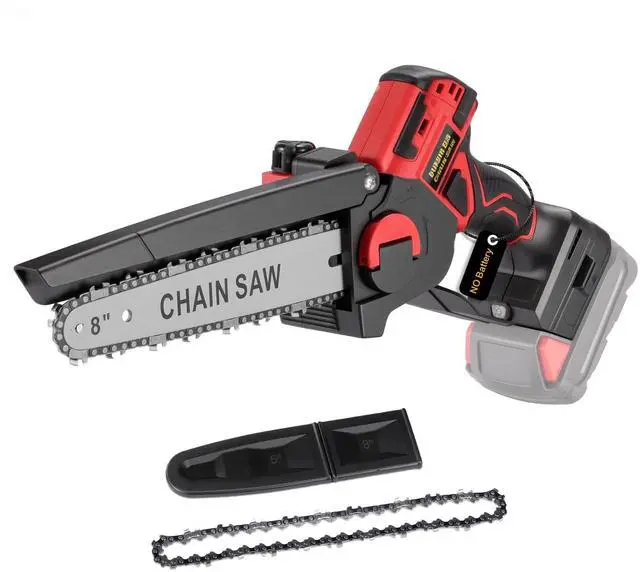 Main image of Mini Chainsaw for Milwaukee 18V Battery, Auto-Oiler, 8-Inch Brushless Cordless Pruning Chainsaw, 4000RPM for Wood Cutting, Tree Trimming (Battery Not Included) (Red)