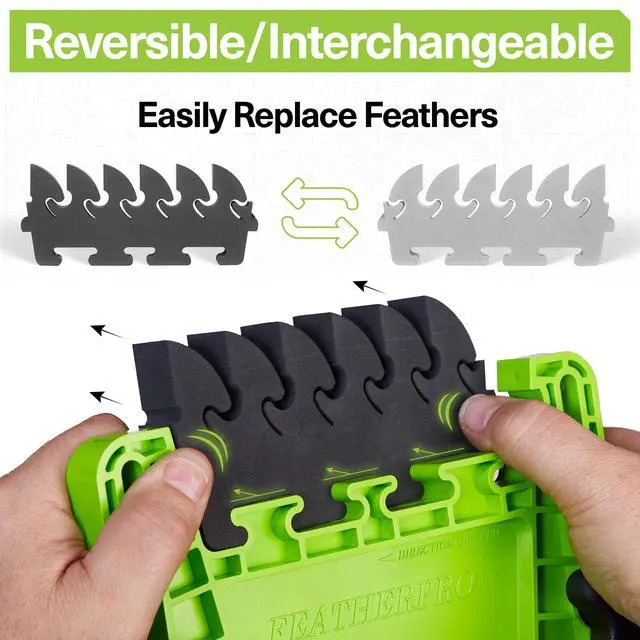 Alt view image 3 of 7 - FeatherPRO FP1 - Featherboard for Table Saws, Router Tables and Band Saws - EVA Feathers that Reduce Kickback - Woodworking Tools and Safety Accessories