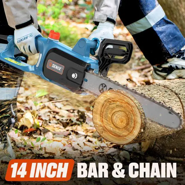 Alt view image 2 of 7 - Electric Chainsaw, 14" Corded Chainsaw,10 Amp Chain Saw for Wood Cutting, Tree Trimming, Garden Tool for Pruning, Branch Cutting, Yard, Fathers Day Gift for Men,Gardener, CSE10-L