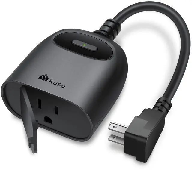Main image of Outdoor Plug, Smart Home Wi-Fi Outlet Timer, Max Load 15A/1875W, IP64 Weather Resistance, Compatible with Alexa, Google Home & SmartThings, No Hub Required, ETL Certified(KP401)