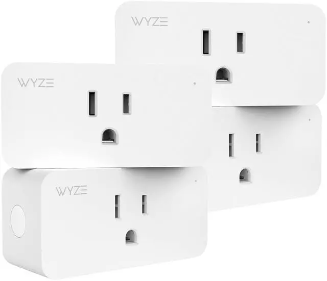 Main image of Plug, 2.4GHz WiFi Smart Plug, Compatible with Alexa, Google Assistant, IFTTT, No Hub Required, Four-Pack, White