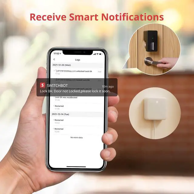 Alt view image 5 of 7 - Smart Lock, Bluetooth Electronic Deadbolt Keyless Entry Door Lock for Front Door, Compatible with WiFi Bridge (Sold Separately), Fits Your Existing for Airbnbs Vacation Rentals