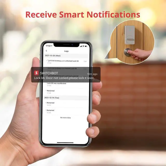 Alt view image 5 of 7 - Smart Lock, Bluetooth Electronic Deadbolt, Keyless Entry Door Lock for Front Door, Compatible with WiFi Bridge (Sold Separately), Fits Your Existing Deadbolt,for Airbnbs Vacation Rentals