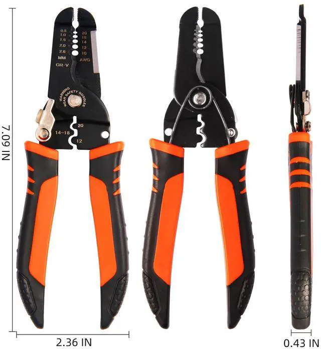 Alt view image 3 of 7 - Wire Stripper, 3-rd Generation Wire Strippers or Crimping Tool, 5-IN-1 Wire Crimper or Cutter, 10-20 AWG Electric Wire, Multi-Function Hand Tools