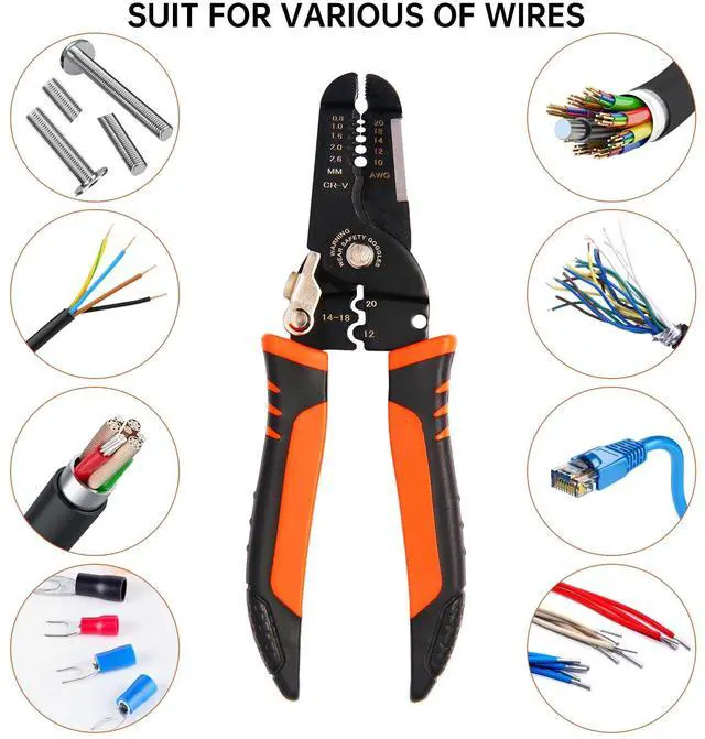 Alt view image 6 of 7 - Wire Stripper, 3-rd Generation Wire Strippers or Crimping Tool, 5-IN-1 Wire Crimper or Cutter, 10-20 AWG Electric Wire, Multi-Function Hand Tools