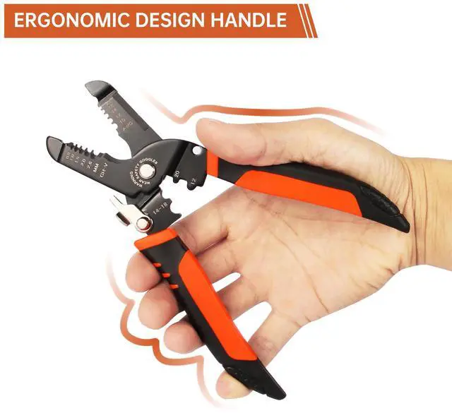 Alt view image 7 of 7 - Wire Stripper, 3-rd Generation Wire Strippers or Crimping Tool, 5-IN-1 Wire Crimper or Cutter, 10-20 AWG Electric Wire, Multi-Function Hand Tools