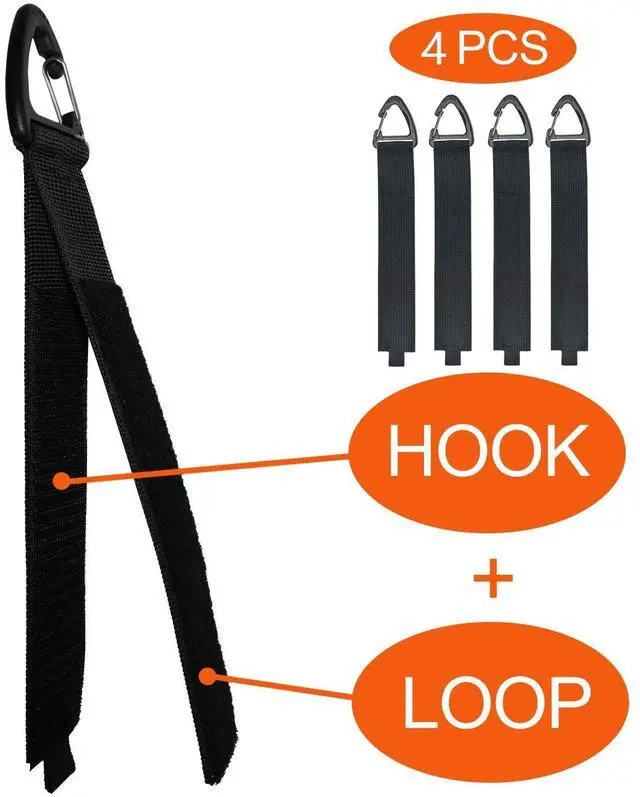 Alt view image 5 of 7 - Extension Cord Holder Organizer(4 Pack L), Extension Cord Hanger for Garage Organization and Storage, 16-Inch Heavy Duty Storage Straps, Garage Gadgets for Men