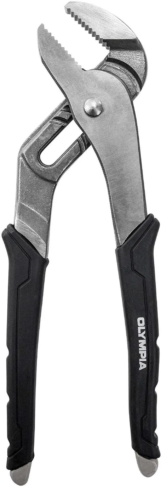 Main image of 10-Inch Tongue and Groove Pliers, Straight Jaw Pliers with Cushion grip, 6 Jaw positions, 2.1" Jaw Capacity