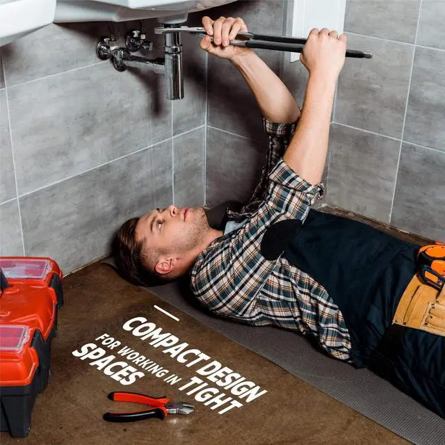 Alt view image 6 of 7 - 10-Inch Tongue and Groove Pliers, Straight Jaw Pliers with Cushion grip, 6 Jaw positions, 2.1" Jaw Capacity