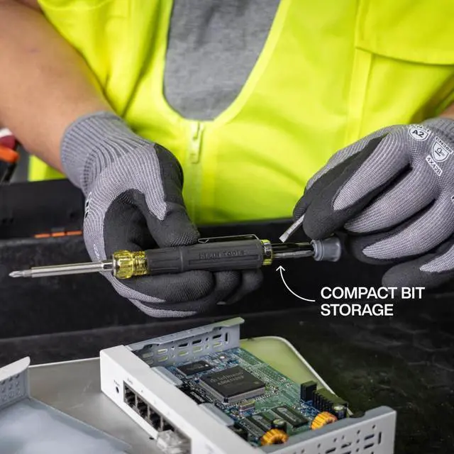 Alt view image 5 of 5 - 32600P Mini Precision Screwdriver with Pocket Clip, 13-in-1 Magnetic All-Purpose Driver with Nut Drivers, Phillips, Slotted, and TORX Tips