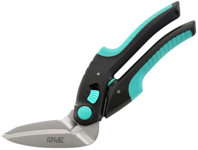 Main image of 10" Heavy Duty Carpet Cutter, Industrial Scissors, Multipurpose, Professional Soft Grip Stainless Steel (Turquoise)