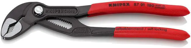 Main image of Tools Cobra Water Pump Pliers, 7 1/4 inch, red