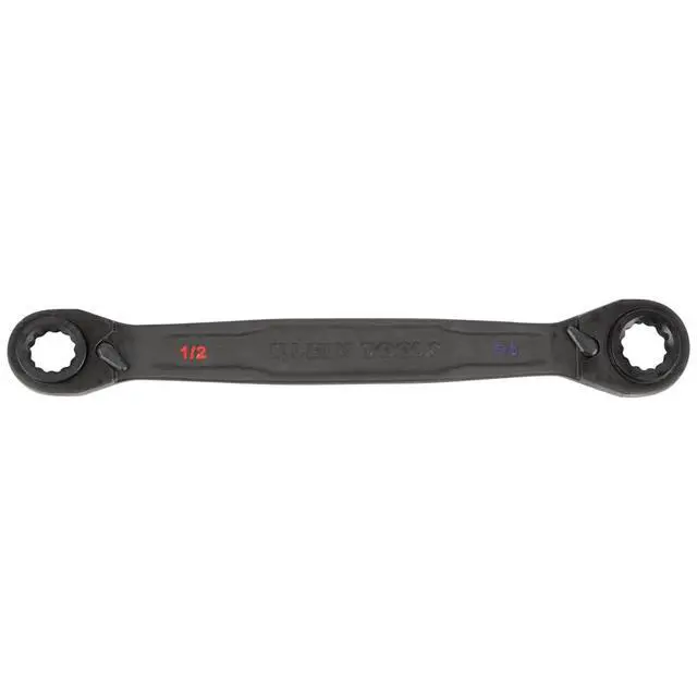 Alt view image 6 of 7 - 68216 4-in-1 Reversible Ratcheting Box Wrench Set, Quad Wrench, SAE, 2-Piece, 1/4 to 3/4-Inch, Forged Steel, 90-Tooth