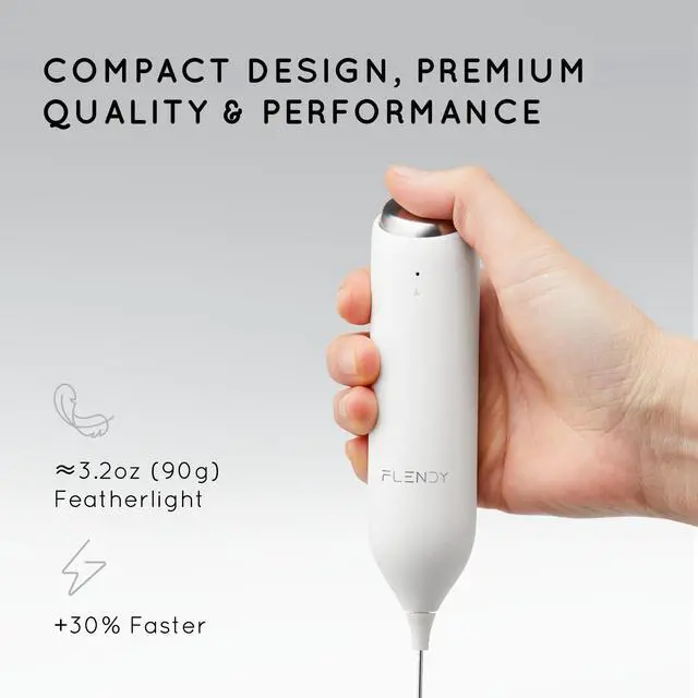 Alt view image 3 of 6 - Rechargeable Milk Frother Handheld, Coffee Frother Handheld with USB-C Charging Stand, Electric Drink Mixer Handheld, Mini Electric Whisk Frother for Coffee, Matcha, etc