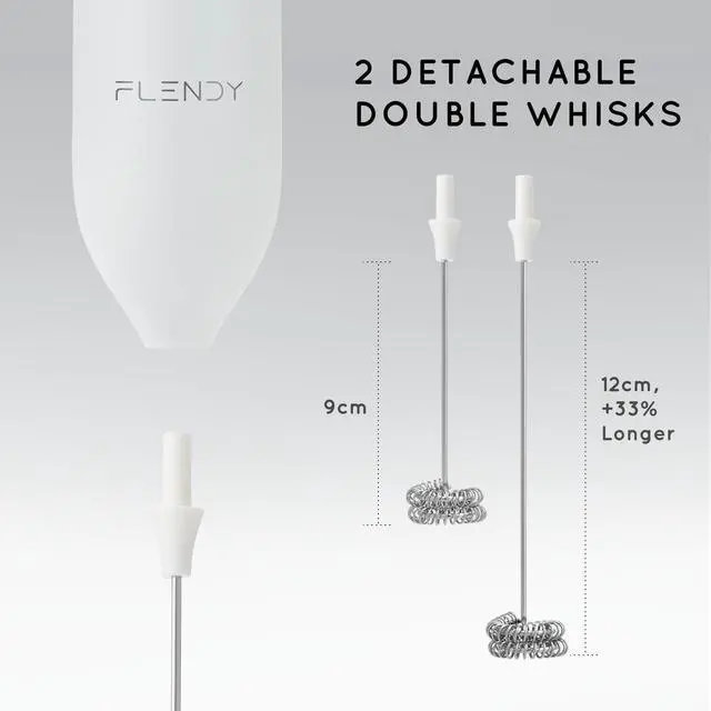 Alt view image 4 of 6 - Rechargeable Milk Frother Handheld, Coffee Frother Handheld with USB-C Charging Stand, Electric Drink Mixer Handheld, Mini Electric Whisk Frother for Coffee, Matcha, etc