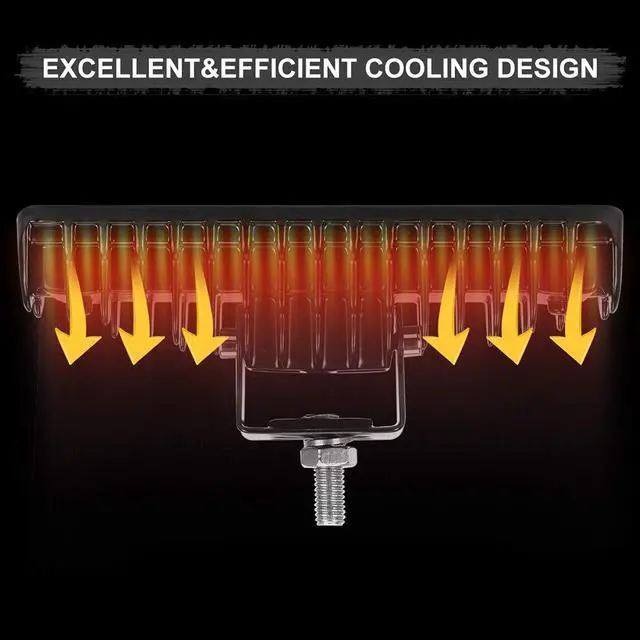 Alt view image 5 of 6 - 6 Inch Led Pods Light Bar - Slim 60W 10000Lm 12V/24V Driving Fog Light Waterproof Combo Flood Spot Lights for Trucks Off Road ATV UTV Golf Cart Trailer 2 Pack