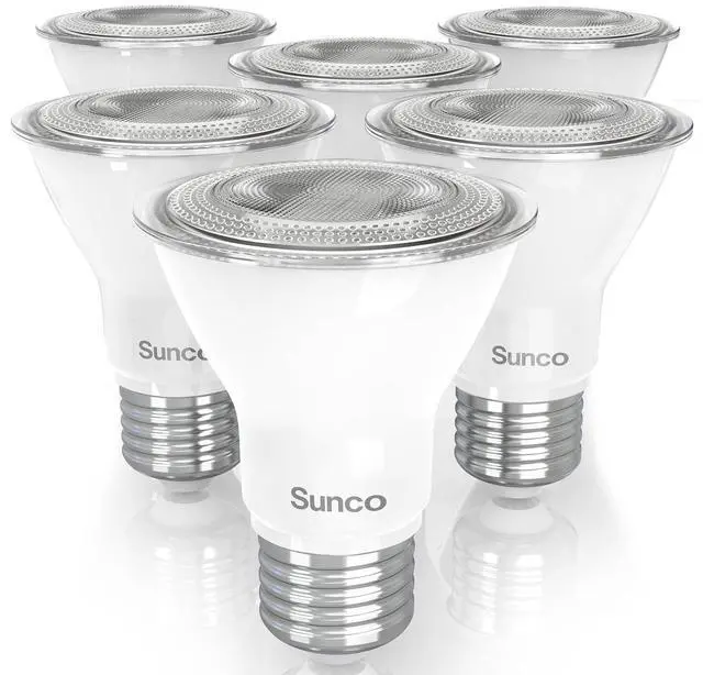 Main image of 6 Pack PAR20 LED Bulbs, Flood Light Bulb Outdoor, 500 LM, 7W (50W Equivalent), 3000K Warm White, E26 Medium Base, Dimmable, Track Lighting for Indoor/Outdoor Use, Wet Rated UL.