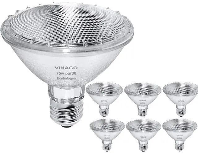 Main image of Par30 Short Neck, 6pcs PAR30 75W 120V Light Bulbs, Dimmable. Premium Quality for Long Lasting Life, E26 Base, 3000K Warm White, par30 Flood Light Great for Accent Lighting, Tracking Lighting