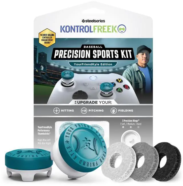 Main image of Precision Sports Baseball Kit YourFriendKyle Edition | Xbox One & Xbox Series X Controller | Blue and White