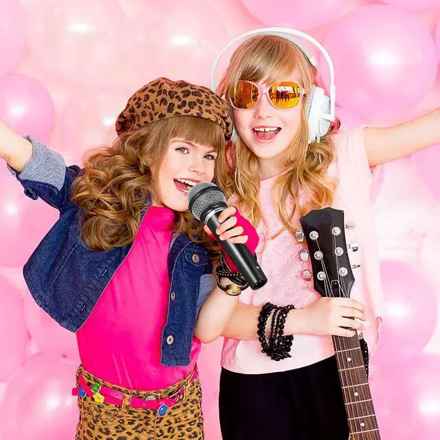 Alt view image 2 of 7 - Kids Pretend Microphone Toy - Plastic Fake Microphone Prop for Birthday Party Favors or Costume Play