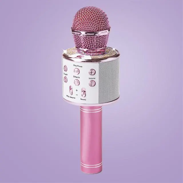 Alt view image 7 of 7 - Bluetooth Karaoke Microphone for Kids, Wireless Mic with Voice Effects, Echo, USB-C Charging, Volume Controls & TF Card Slot, Portable & Durable Toy for Singing, Parties & Gifts, Ages 6+