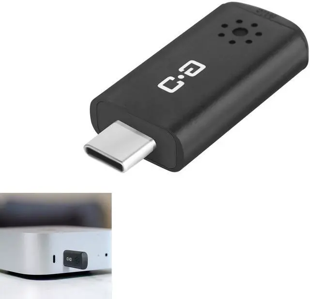 Main image of USB C Mini Microphone for Mac mini M4/M4 Pro & MacBook | Plug-and-Play Condenser Mic, Compact & Portable, Clear Audio for Work & Study