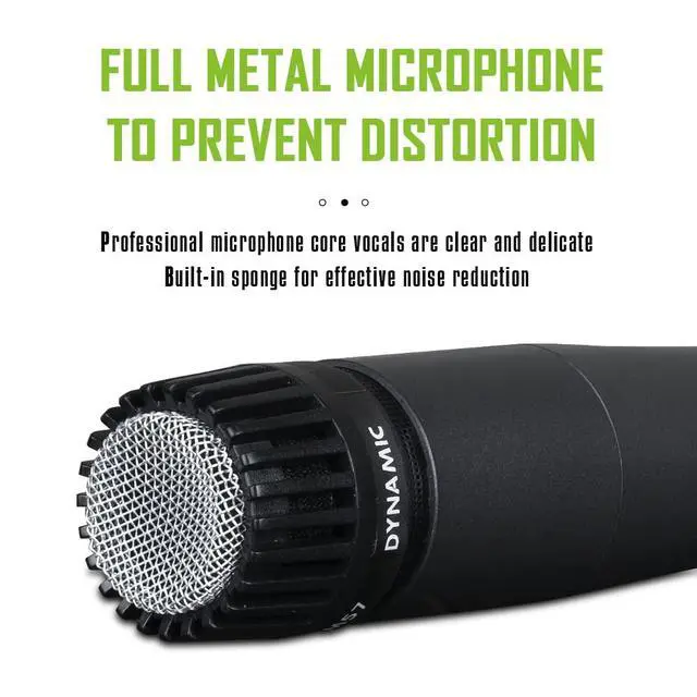 Alt view image 6 of 6 - wm57 Dynamic Vocal Classic Style Microphone Audio Instrument Classic Professional Dynamic Cardioid Unidirectional - for Instruments, Drums, Percussion, Vocals(not Include Cable)