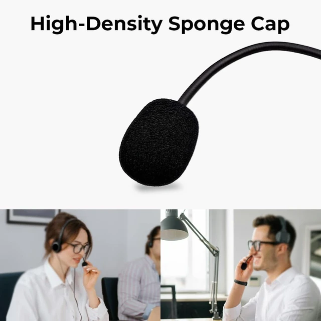 Alt view image 4 of 6 - Replacement Game Mic Compatible with Logitech G PRO X2, G PRO X Wireless and G Pro Wired Gaming Headsets, Detachable Noise Cancelling Crystal-Clear Game Microphone with 2Pcs Foam Cover