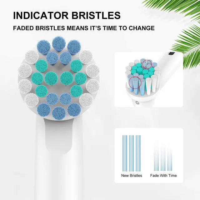 Alt view image 4 of 7 - Toothbrush Heads for Oral B, 20 Pack Professional Electric Toothbrush Replacement Heads Medium Soft Dupont Bristles Replacement Toothbrush Heads Precision Clean Brush Heads Refills