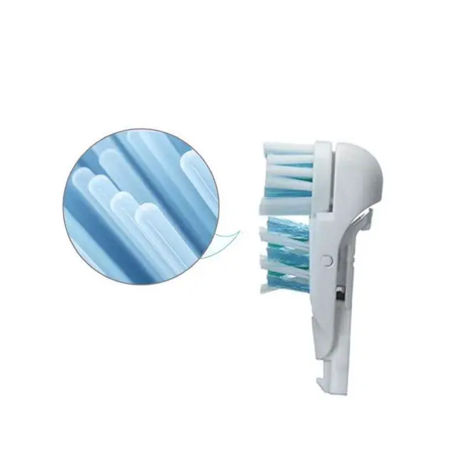 Alt view image 7 of 7 - 4/8/16 Pcs Electric Toothbrush Ora B Replacement Heads Sensitive Dual Clean Rotating Sets Fit for Braun Oral B Cross Action Power 4732 3733 4734 (8)