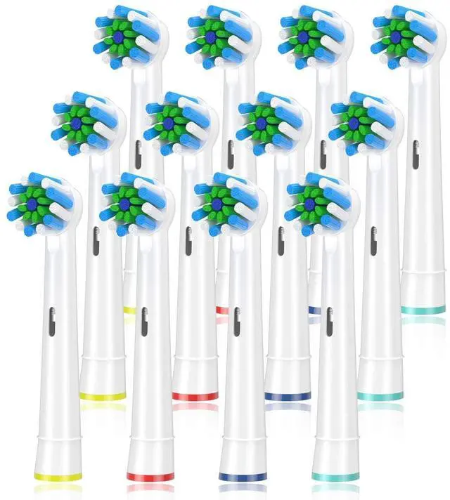 Main image of Replacement Brush Heads Fit for Braun Oral b, Compatible with Oral-B Pro 1000/2000/3000/5000/6000 Smart and Genius Electric Toothbrush, 12 Pcs (White)