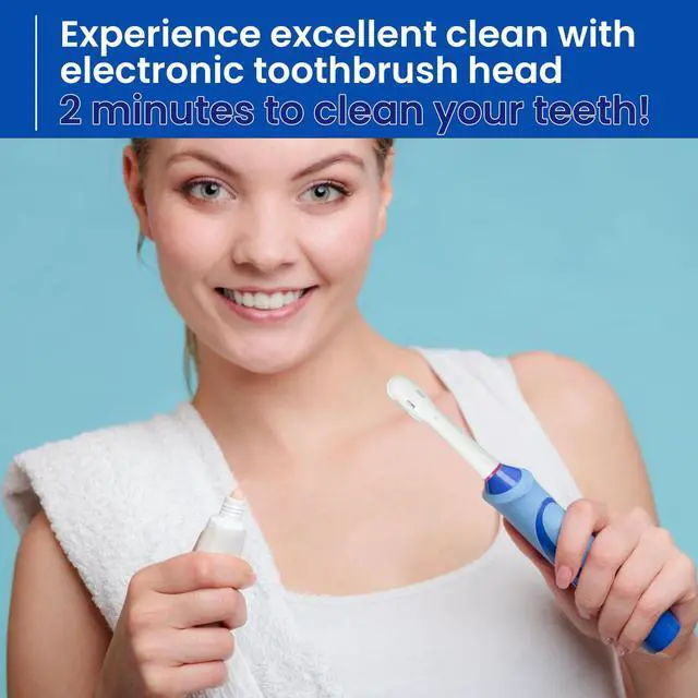 Alt view image 6 of 6 - Replacement Brush Heads Compatible with Oral B- Double Clean Design, Double Clean Brush Heads, Compatible with Braun Oral-B Dual Clean Electric Toothbrush (16-Pack)