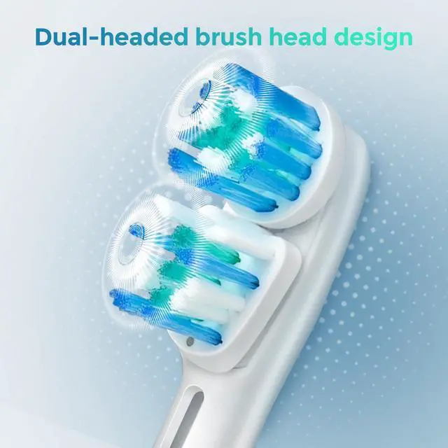 Alt view image 3 of 6 - 16 Pcs Double Heads Replacement Toothbrush Heads Compatible with Oral B Braun,Electric Toothbrush Heads Refill for Pro 500/1000/1500/3000/7000/8000/9600