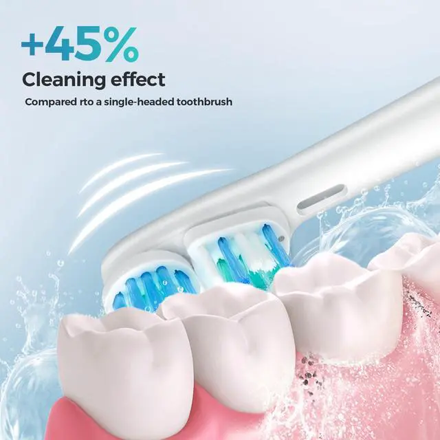 Alt view image 4 of 6 - 16 Pcs Double Heads Replacement Toothbrush Heads Compatible with Oral B Braun,Electric Toothbrush Heads Refill for Pro 500/1000/1500/3000/7000/8000/9600