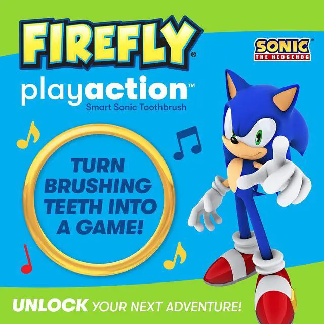 Alt view image 2 of 7 - Play Action Sonic The Hedgehog Toothbrush Kit, Interactive Battery Operated Toothbrush with Lights, Music and Games, Batteries Included, Ages 3+