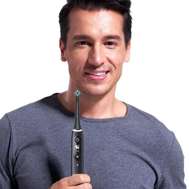 Alt view image 7 of 7 - Replacement Heads Compatible with Oral B iO Electric Toothbrush, Soft Toothbrush Heads Fit for Oral-B iO 2/3/4/5/6/7/8/9/10 Series with Covers, White+Black 8pcs