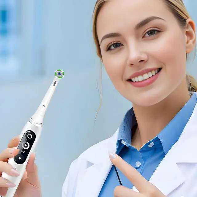 Alt view image 7 of 7 - 8 Pack iO Replacement Heads Compatible with Oral B iO Electric Toothbrush, Toothbrush Head for Oral b iO 2 3 4 5 6 7 8 9 10, (4 Black 4 White)