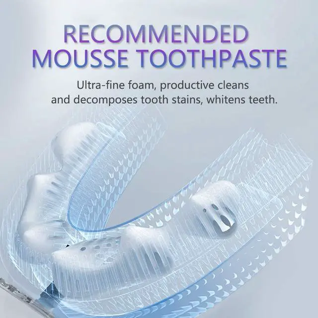 Alt view image 2 of 7 - Ultrasonic Toothbrush for Adults Automatic Electric Toothbrush Portable Washable Soft Bristles 30s Automatic Timer Wireless Charging Dual-Use for Travel & Home