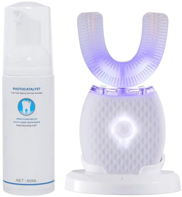 Main image of Ultrasonic Toothbrush for Adults Automatic Electric Toothbrush Portable Washable Soft Bristles 30s Automatic Timer Wireless Charging Dual-Use for Travel & Home