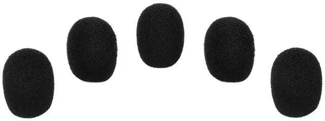 Main image of eBoot 5 Pack Mini-size Lapel Headset Microphone Windscreen, Black