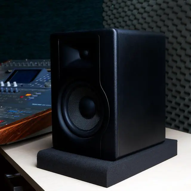Alt view image 6 of 7 - - Studio Monitor Isolation Pads for 5 Inch Monitors, Pair of Two High Density Acoustic Foam which Fits Most Speaker Stands | SMPad 5